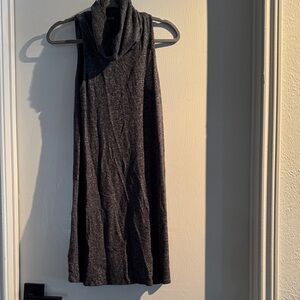 Express Sleeveless Gray Cowl Neck Dress